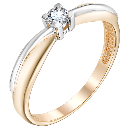 Кольцо, золото, бриллиант, 3052-110